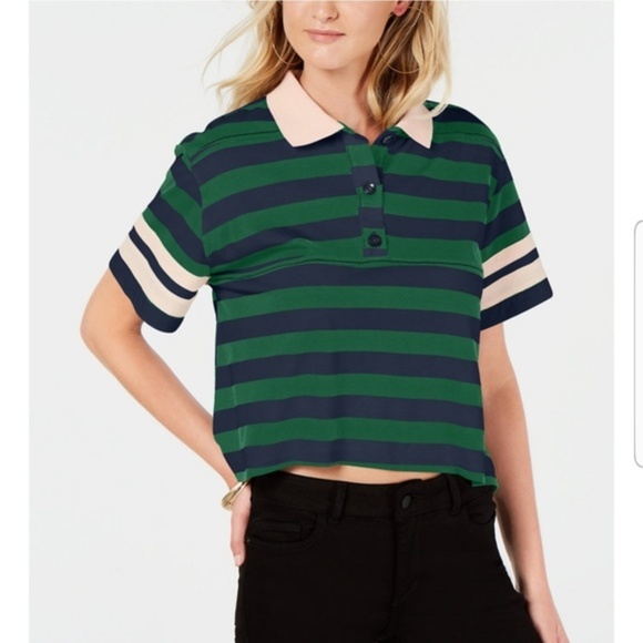 rules of etiquette Tops - Rules of Etiquette Living Doll Striped Polo Top